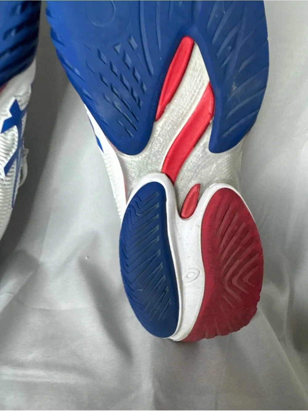 ASICS Court FF Novak Shoes Mens Size 10.5 White Mesh Tennis Sneakers 1041A480